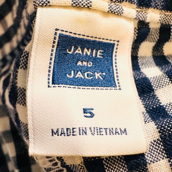 EUC Janie and Jack Blue Gingham Shorts - Picture 3 of 3